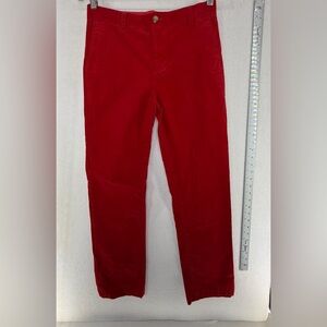 Vineyard Vines Kids Vibrant Red Corduroy Pants